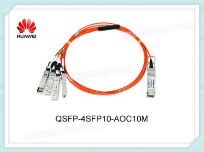 China Verbindt de Optische Zendontvanger QSFP+ 40G 850nm 10m AOC van qsfp-4sfp10-AOC10M Huawei met Vier SFP+ Te koop