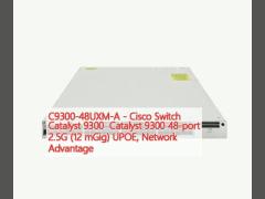 C9300-48UXM-A - Cisco Switch Catalyst 9300  Catalyst 9300 48-port 2.5G (12 mGig) UPOE, Network Advantage