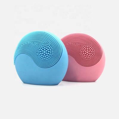 China Mini Portable Waterproof Sonic Pore Cleansing Brush Mini Portable Waterproof Sonic Pore Electric Silicone Electric Facial Massager Deep Cleansing Brush for sale