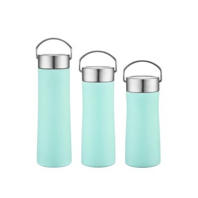 China PORTABLE Logo Double Wall Stainless Steel Thermos Flask Customized Water Bottle for sale