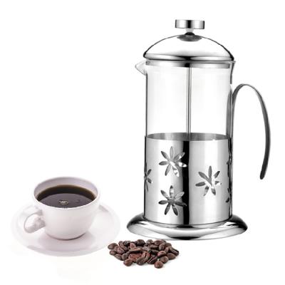 China Wholesale Amazon 34oz Stainless Steel Press Coffee Maker Viable French Glass Coffee Dip for sale