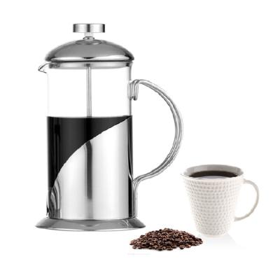 China USA Sale Teapot Performance French Press Borosilicate Glass Plunger Glass Tea Set Viable Hot Coffee French Press for sale