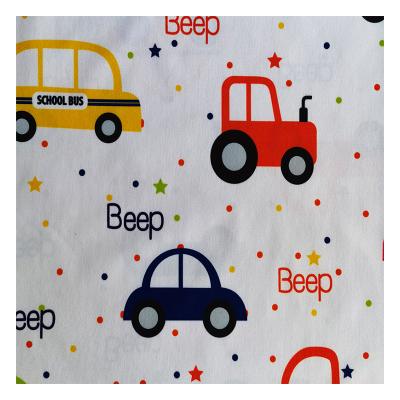 China Waterproof Latest Car Printed Fabric Polyester Fabric Waterproof Knitted Knitted Clothing Printed Fabric for sale