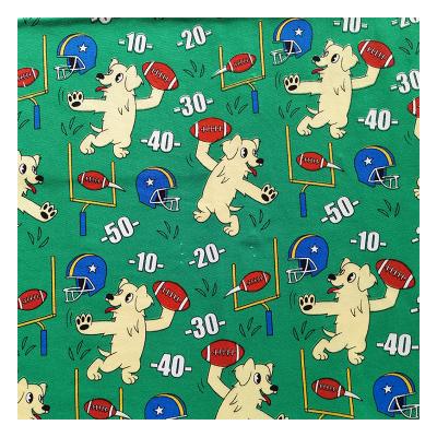 China Tear-resistant elastic knitted milk silk of the latest cartoon animation printing polyester fabric is used for children's clothing for sale