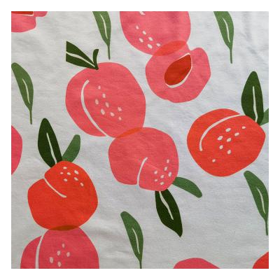 China Tear-resistant latest design of fruit print polyester milk silk polyester fabric is used in various clothing fabrics for sale