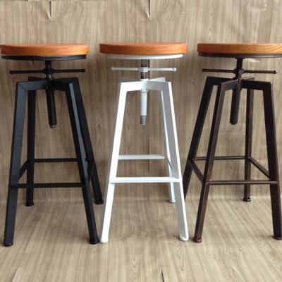 China High QualityIron Stools Sturdy And Durable Customized Material Bar Chairs Vintage Industrial Stool With Adjusting Height Wrought Iron Stools for sale