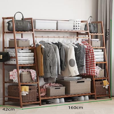 China Adjustable (Height) Customized Modern Closet Storage Wardrobes With Shelves Racks Bedroom Clothing Display Rack for sale