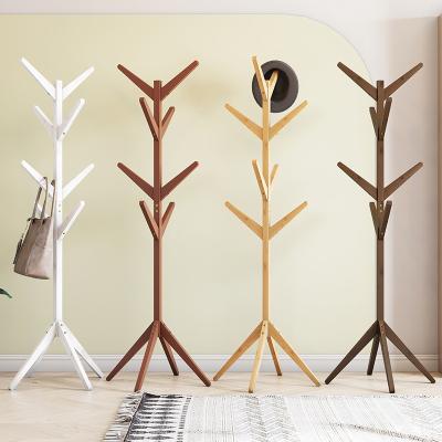 China (Other) New Arrivals Adjustable Tree Shaped Stand Up Multifunction Floor Wooden Coat Racks Hanger Coat Racks For Clothes for sale