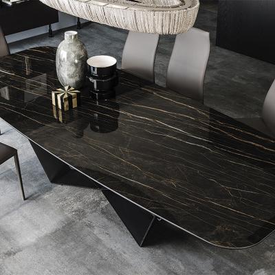 China Home Furniture (Others) Dining Table Set Adjustable Custom Contemporary Dining Table Sets Marble Modern Dining Room Sets for sale