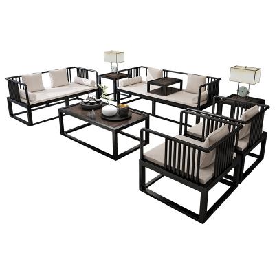 China (Others) High Quality Customized Adjustable Living Room Furniture Home Furniture Sets Full Metal Iron Art Sofa Set for sale