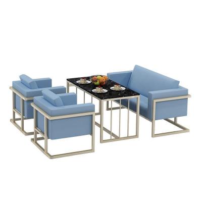 China (Other)Adjustable and Modern Stylish Leather Cafe Furniture Custom Booth Sofas (Other) and Table Seating Sets for sale