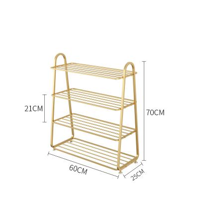 China Customized Multi-Layer Expandable Household Iron Shoes Cabinet Storage Economical Shoes Rack for sale