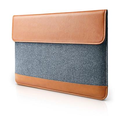 China Newest Fashinable Low Price Felt Laptop Bag Felt Briefcase Thumb Laptop Messenger Computer Case Custom Bag Sleeve for sale