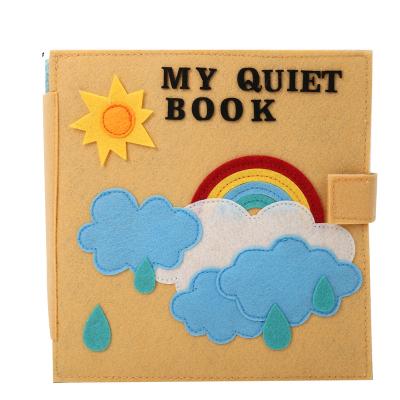 China Montessori Quiet Book Game Felt Book Kids Busy Sensory Toys Educational LearningToy for Kids Baby Custom for sale