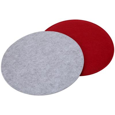 China Wholesale custom PORTABLE felt saet cushion office cushion chair pad wool felt round square chair cushion for Home Office for sale