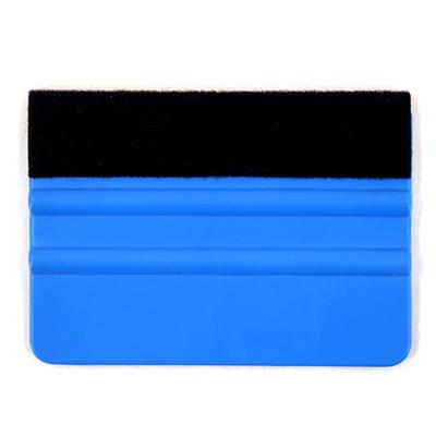 China Sustainable Car Wrapping Tool Vinyl 3m Felt Edge Squeegee Plastic Window Wool Felt Squeegee for sale