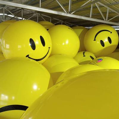 China Party Decoration PVC Face Display Balloon Double Layer Inflatable Earth Balloon Advertising Activity Smiling Falling Opening Ceremony for sale