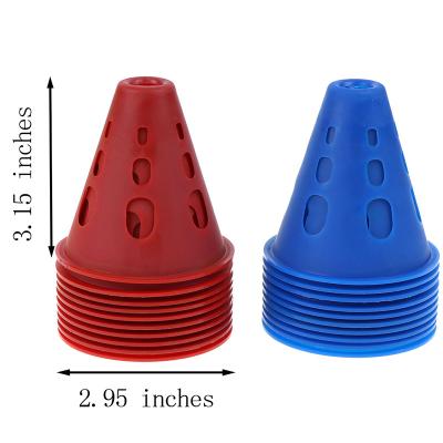 China Soccer Training Outdoor Sport 10Pcs/Lot Soccer Football Train Rugby Training Obstacles Cone Cylinder Brand New For Roller Skating for sale