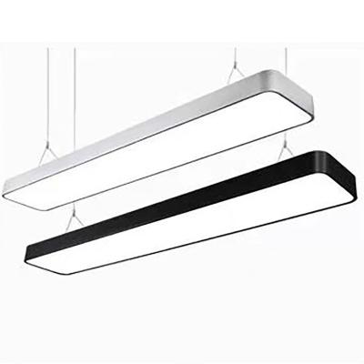 China 1200*120*50 mm flat panel lighting round corner LED ceiling light factory low price 36W 48W light body modern lamp for sale