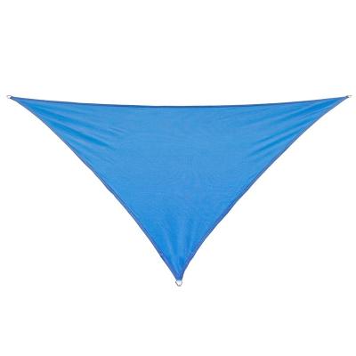 China Wholesale Patio 16' x 16' x 16' Waterproof Sand Color Triangle Sun Shade Sail For Outdoor for sale