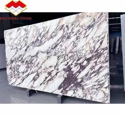 China Modern Calacatta Viola White Marble with Purple Vein Slabs Elevate Your Dining Room Table Set Kitchen Countertop Bathroom Staircases for sale