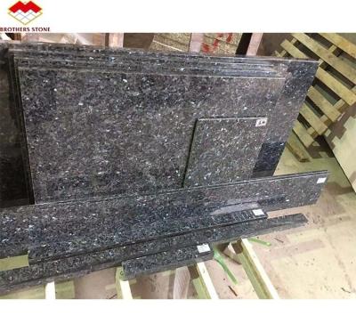 China Modern Blue Granite Stone Slabs Prices for Natural Blue Pearl Countertop Renovation for sale