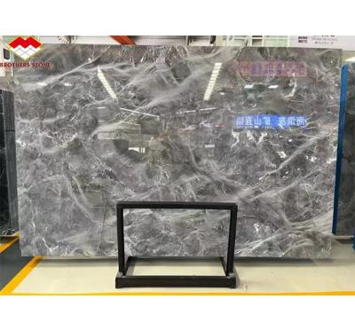 China Modern Polished Pradas Grey Marble Kitchen Countertops for Villa Hotel Graphic Design for sale