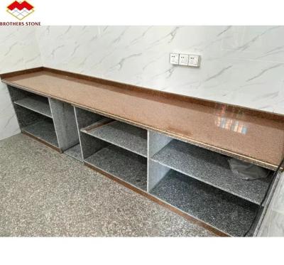 China Modern Polished Honed Chinese Natural Stone Cut-to-Size Red Granite Stone for Kitchen Countertop Top for sale