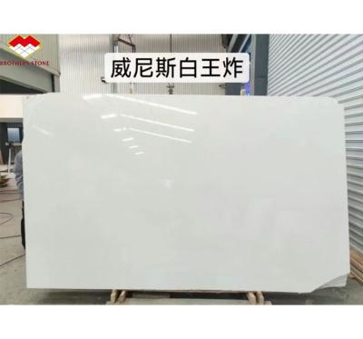 China Customized Size Polished Italian White Marble Tile Top-Grade Stone for Hotel Floor for sale