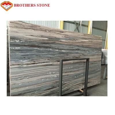 China Blue Wooden Vein Marble Slabs,Blue Wood Grain Marble Slabs for sale