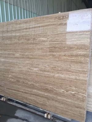 China Iran Yellow Roman Beige Travertine 2cm And 3 Cm Travertine Slabs And Tiles With Mesh On Back for sale