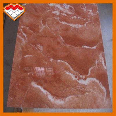 China Customized Size Orange Red Marble Stone Tile Exterior Wall Cladding Use for sale