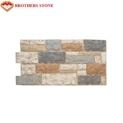 China Rusty Slate Cultured Stone Wall Cladding, Stacked Stone Panel, Ledger Stone Veneer for sale