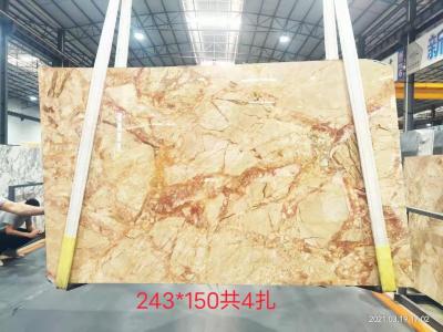 China Phoenix Calacatta Gold Marble Slab For Wall Panel for sale