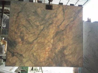 China Yabo White Marble Stone Slab Doorzichtig Grey Cloud 1.5cm dik Te koop