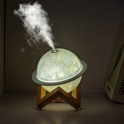 China Automatic LED Colorful Unique Cool Mist Off Machine Usb Aroma LED Light Dinner Moon Spray Air Humidifier for sale