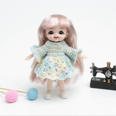 China DIY TOY Wholesale High Quality Lace Cotton Yarn Crochet Baby Doll Clothes For Dolls for sale