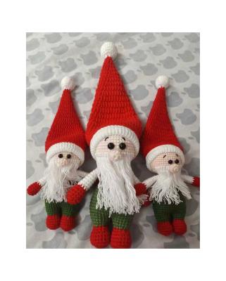 China Cartoon Toy Customized Bag Pendants Cotton Yarn Hook Ornaments Santa Claus Doll for sale