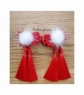 China Fashion Support Customization Cotton Yarn Tassel Knitting Hairdand Disiner Hairpin for sale