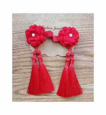 China Fashion Support Customization Tassel Classic Cute Girls Party Hairpins for sale