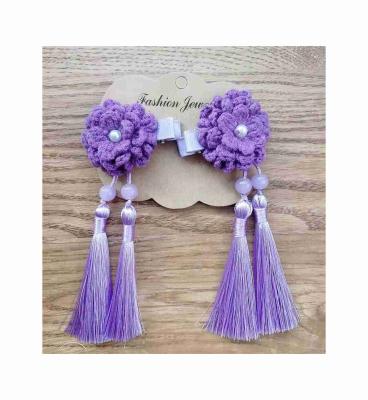 China High Quality Custom Fashion Tassel Water Drop Clip Colors Brand Hairpin Hairpins for sale