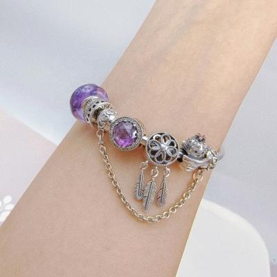 China Top 10 TRENDY Jewelry Designers Brand Jewelry Couples Bracelet For Valentine's Day Gift 925 Sterling Silver Jewelry Set Luxury Design for sale