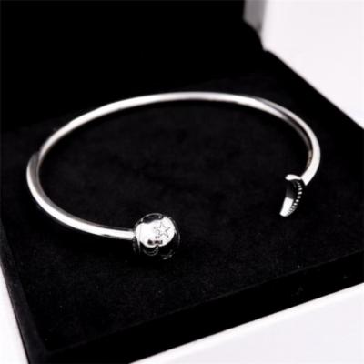 China Fashion Jewelry DIY Women Sterling Silver Adjustable Bracelet For Brand 925 Jewelry Making Gift Jewelry Paper Logo Shopping Bag Luxury for sale