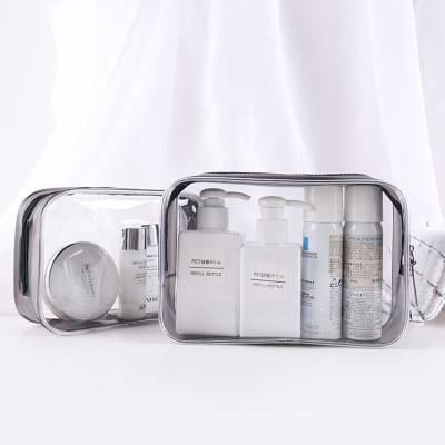 China Wholesale Durable Clear Waterproof Portable PVC Travel Fashion Travel Fashion Makeup Organizer Cosmetic Organizer Bags And Cases Set for sale