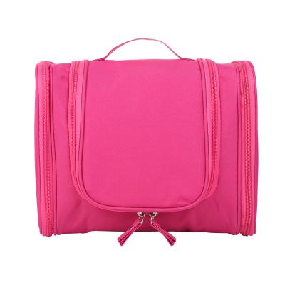 China Wholesale Fashion Women Toiletry With Cosmetic Bag Zipper Makeup Hook Travel Cosmetic Bag for sale