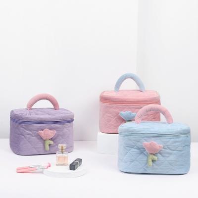 China New Design INS Fashion Large Capacity Travel Cute Pocket High Quality Cheap Portable Waterproof Makeup Cosmetic Bags for sale