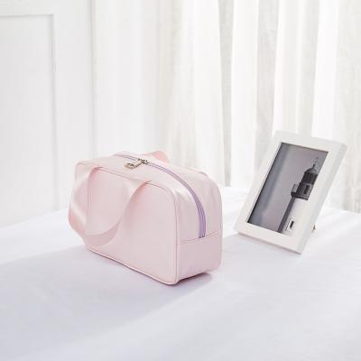 China High Quality Simple Fashion Lifestyle Zipper Clear Toiletry Item For Girls Waterproof PU Makeup Travel Cosmetic Bags for sale