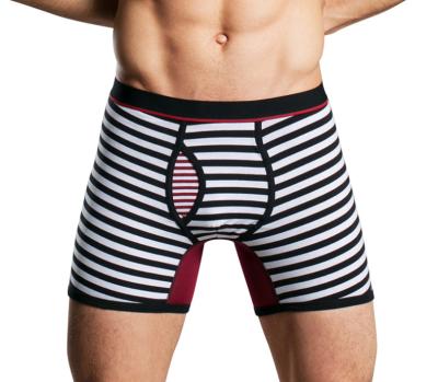 China Bahoto High Quality Seamless Men's Underwear Sport Stripe Fashion Style Breathable Boxer Shorts Briefs for sale