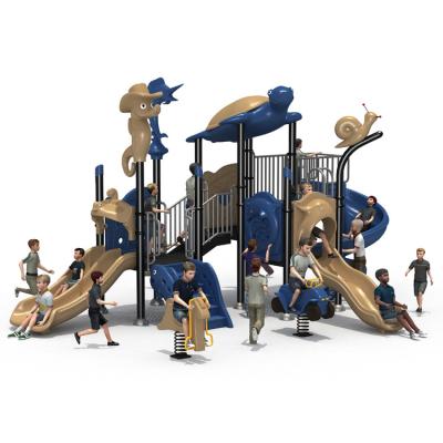 China 3-12years MT-HY005 Popular Kids Plastic Outdoor Playground Equipment Slide Set for sale