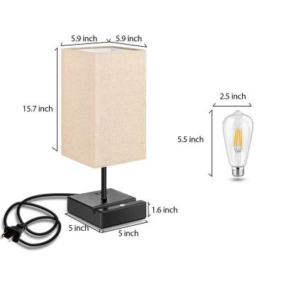 China Modern Eva Logik Led Desk Lamp With Wireless Charger Dimmable USB Bed Light Table Three Way Shades for sale